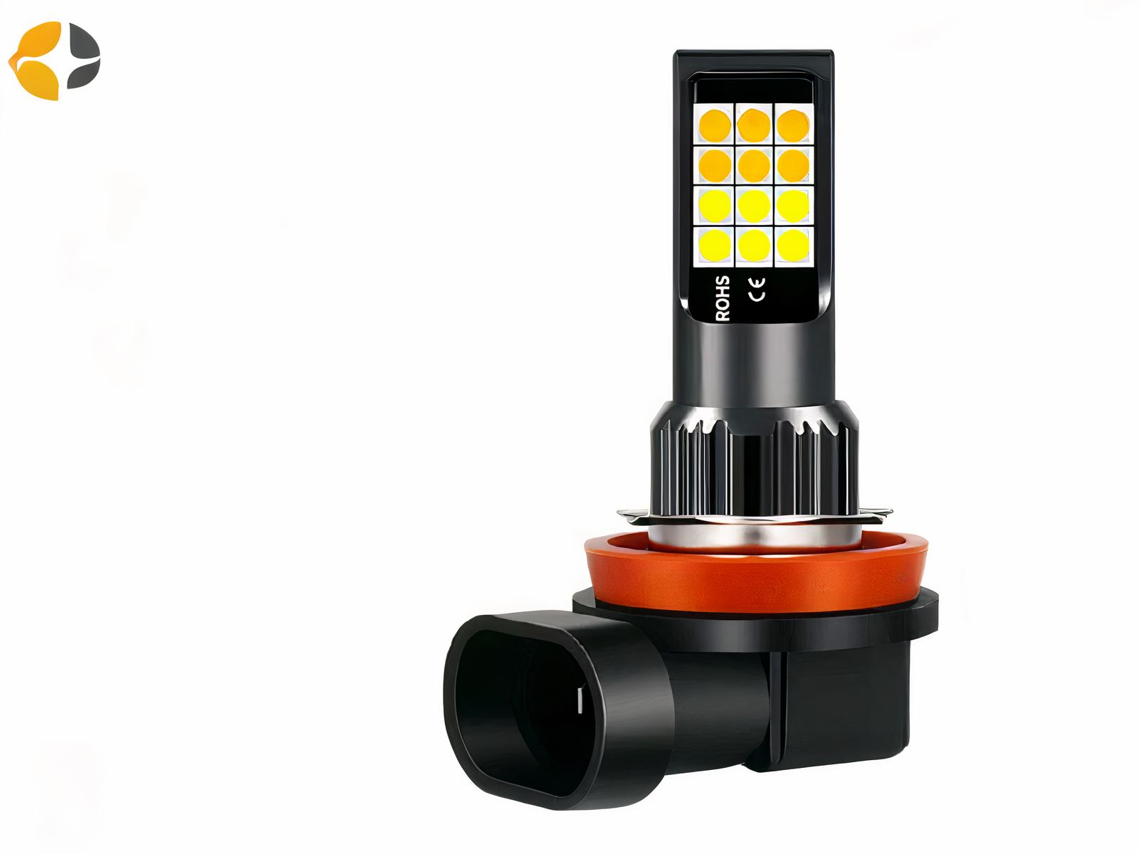 Lot 2 phares LED ampoules blanches H8-H11