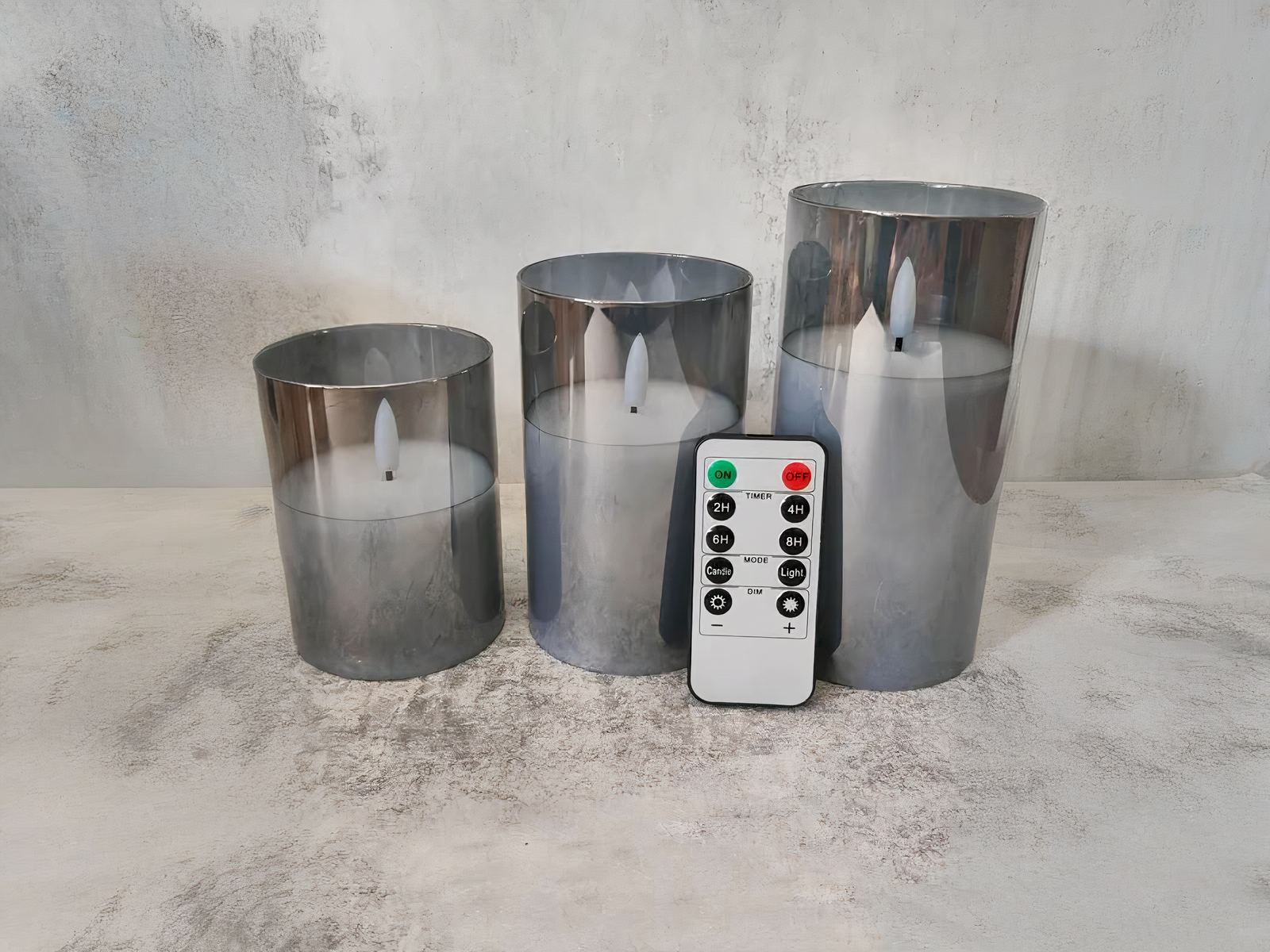 Lot 3 bougies LED à batterie avec télécommande Lot 3 bougies LED à batterie avec télécommande – Image 2