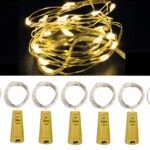 Lot de 5 guirlandes mini LED élégantes et lumineuses, sur un fond blanc et noir.