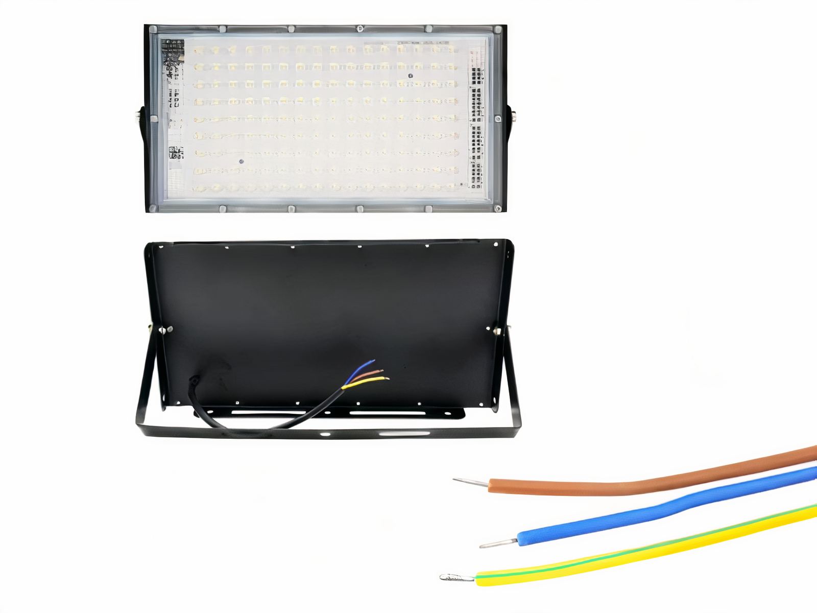 Lot de deux projecteurs extérieur LED rectangulaires