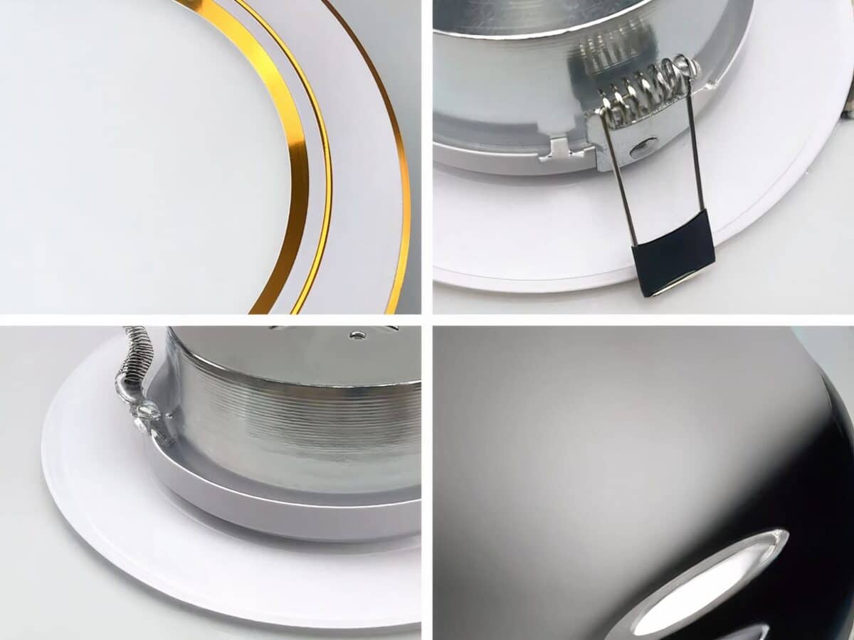 Lot de dix spots LED encastrables robustes et durables