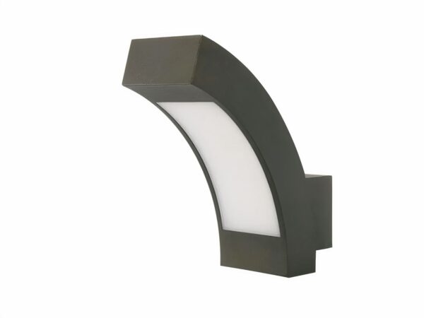 Lampe LED d'extérieur moderne en aluminium sur fond blanc