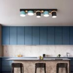 Luminaire LED design nordique coloré Luminaires LED design nordique coloré, dans une cuisine positionné sur le plafond.