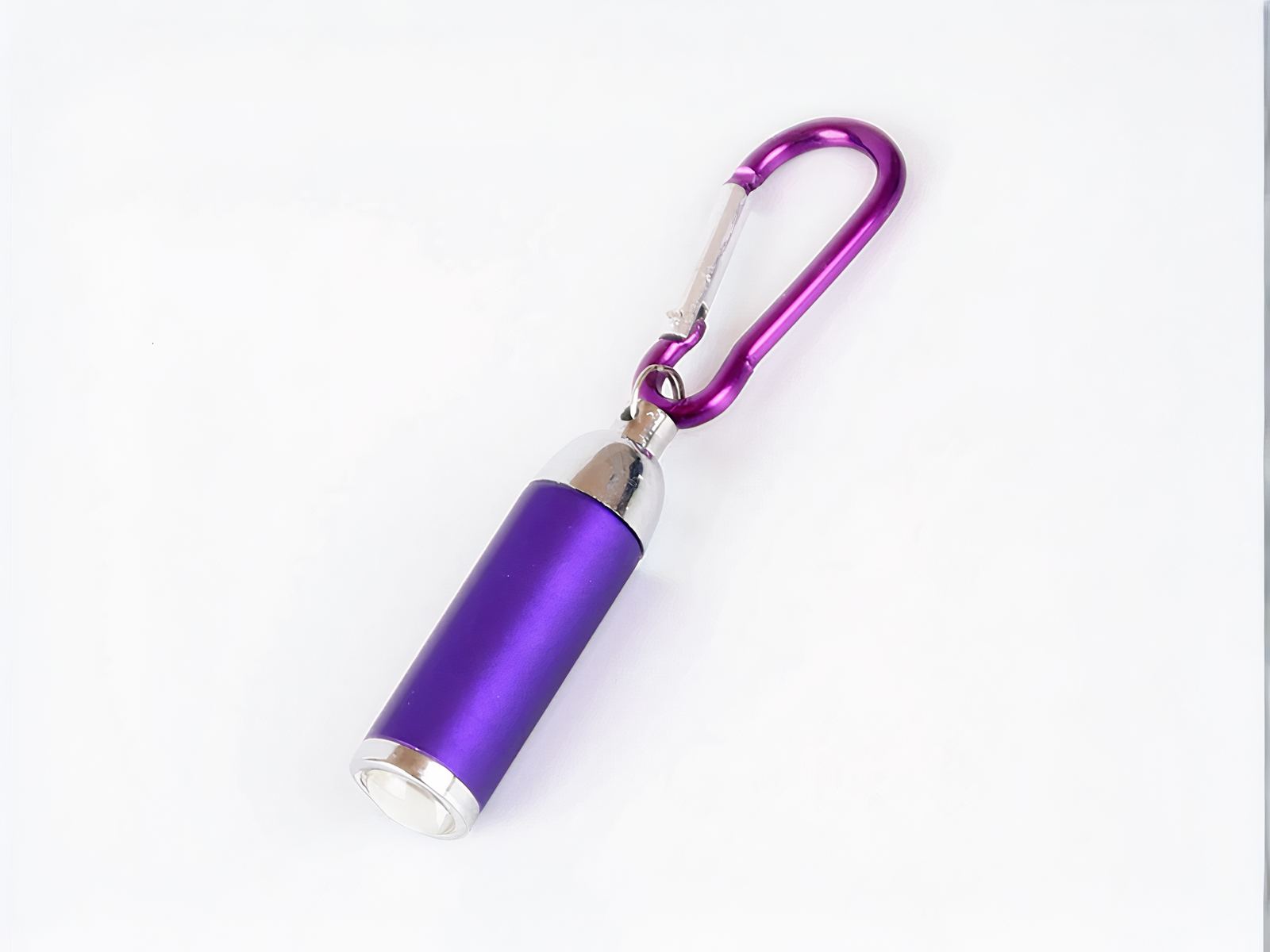 Mini lampe led en aluminium avec porte clés