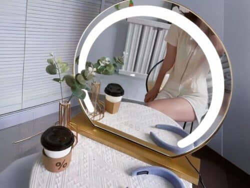 Miroir LED coiffeuse design et élégant