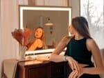 Miroir LED coiffeuse élégant grand format