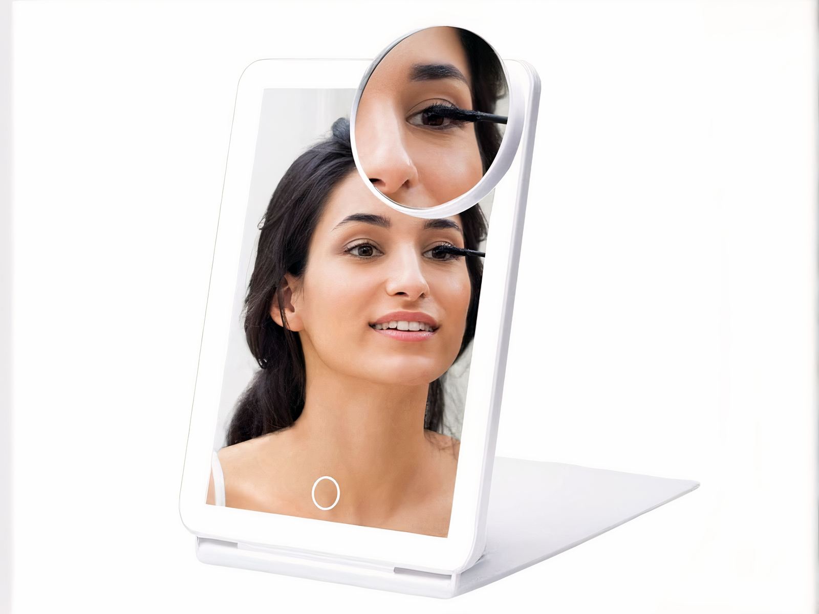 Miroir LED coiffeuse pliant et ajustable