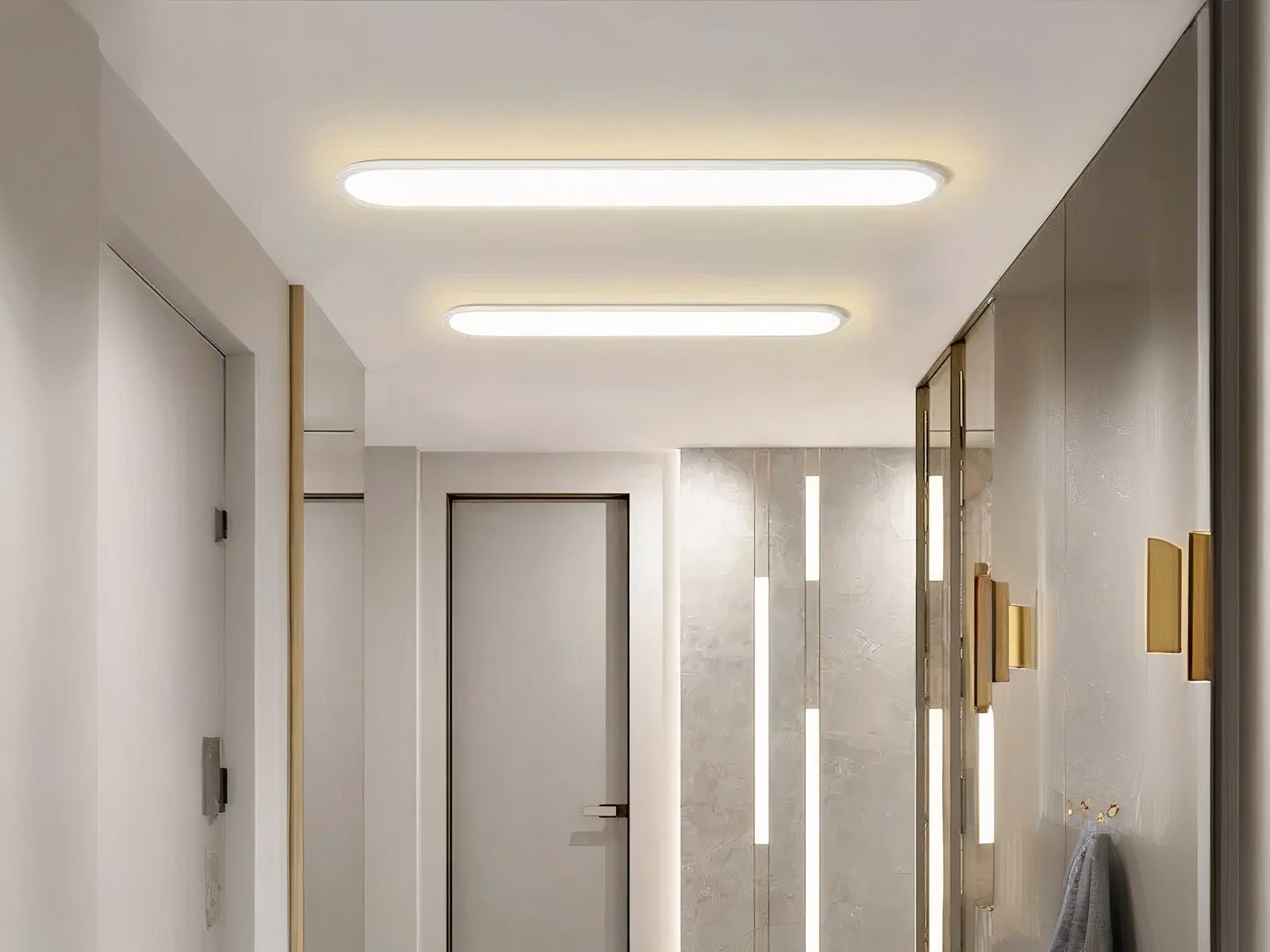 Panneau LED blancs design moderne et minimaliste