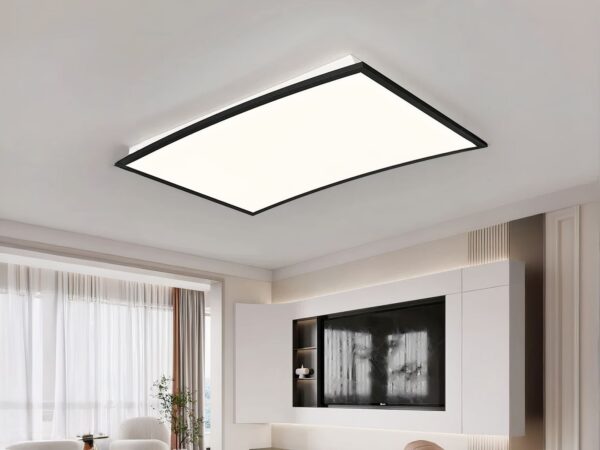 Panneau LED design moderne et rectangulaire incurvé