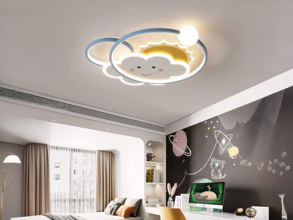 Plafond nuage LED au design mignon et créatif