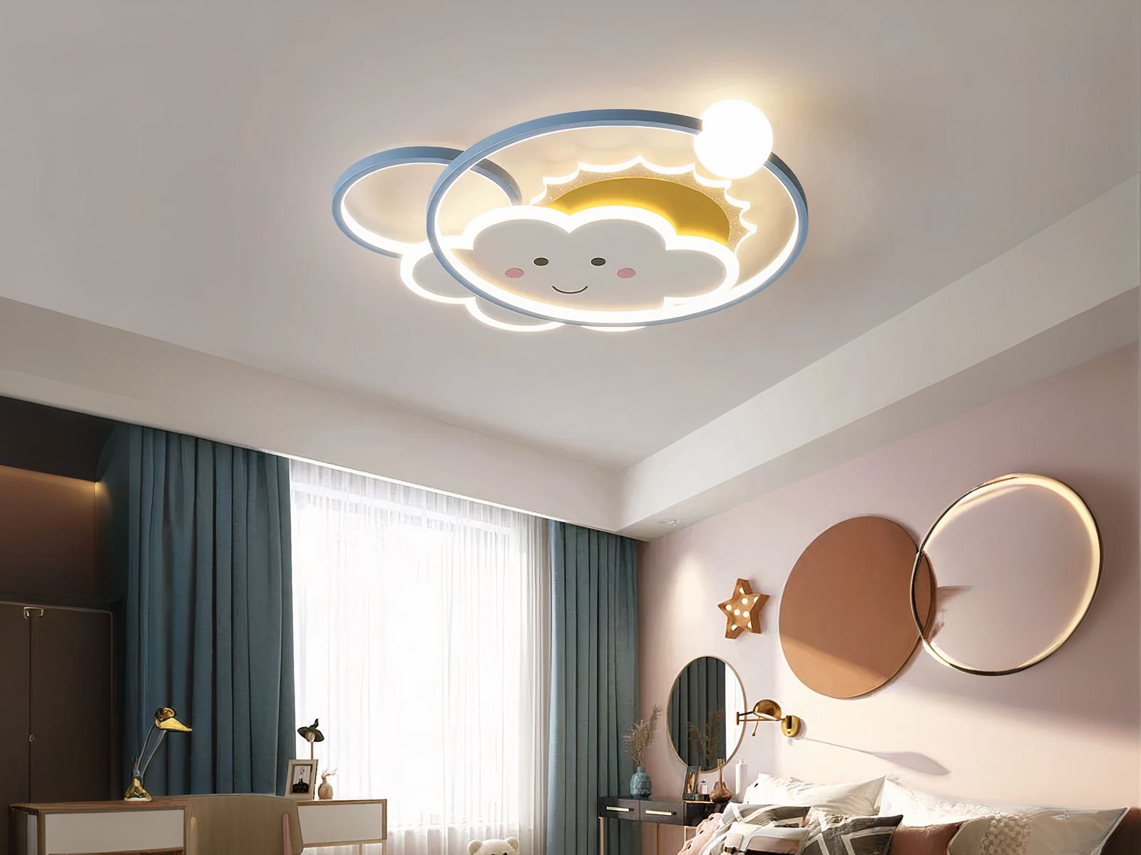 Plafond nuage LED au design mignon et créatif