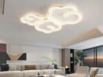 Plafond nuage LED design et moderne dans un salon