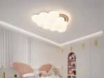Plafond nuage LED élégant avec arc-en-ciel