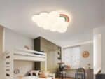 Plafond nuage LED élégant avec arc-en-ciel