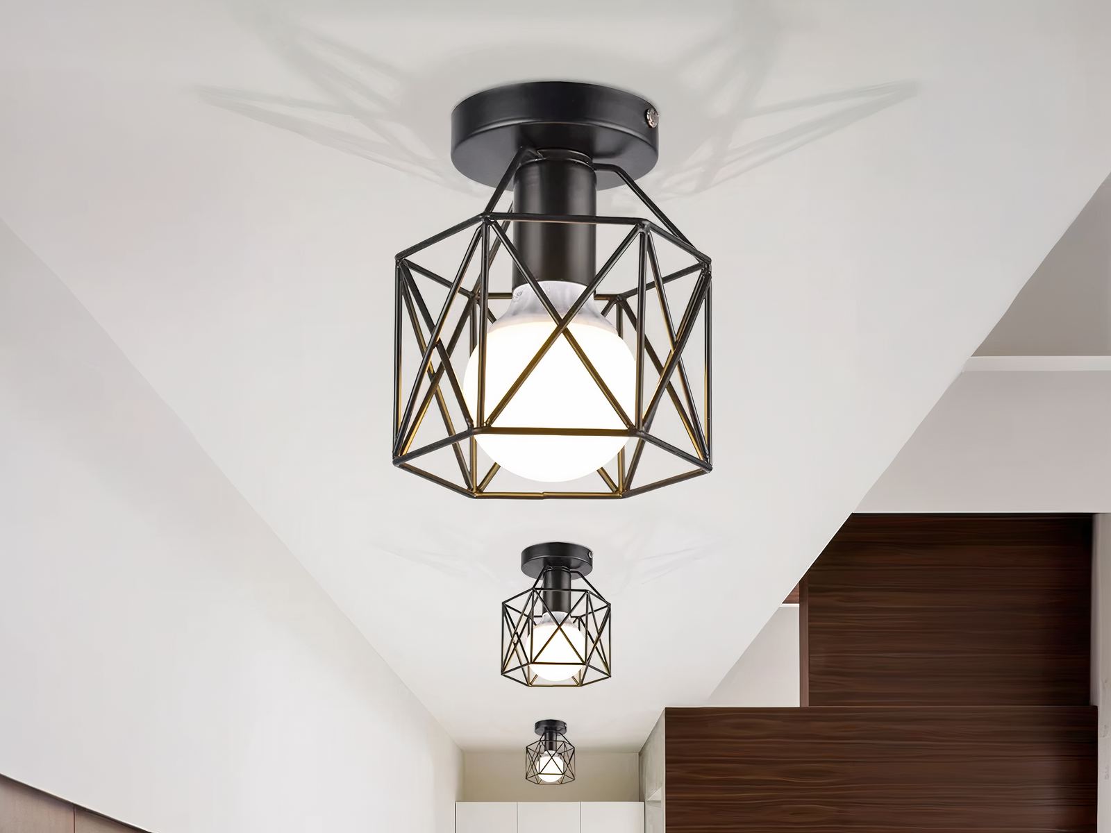 Plafonnier LED décoratif au design nordique