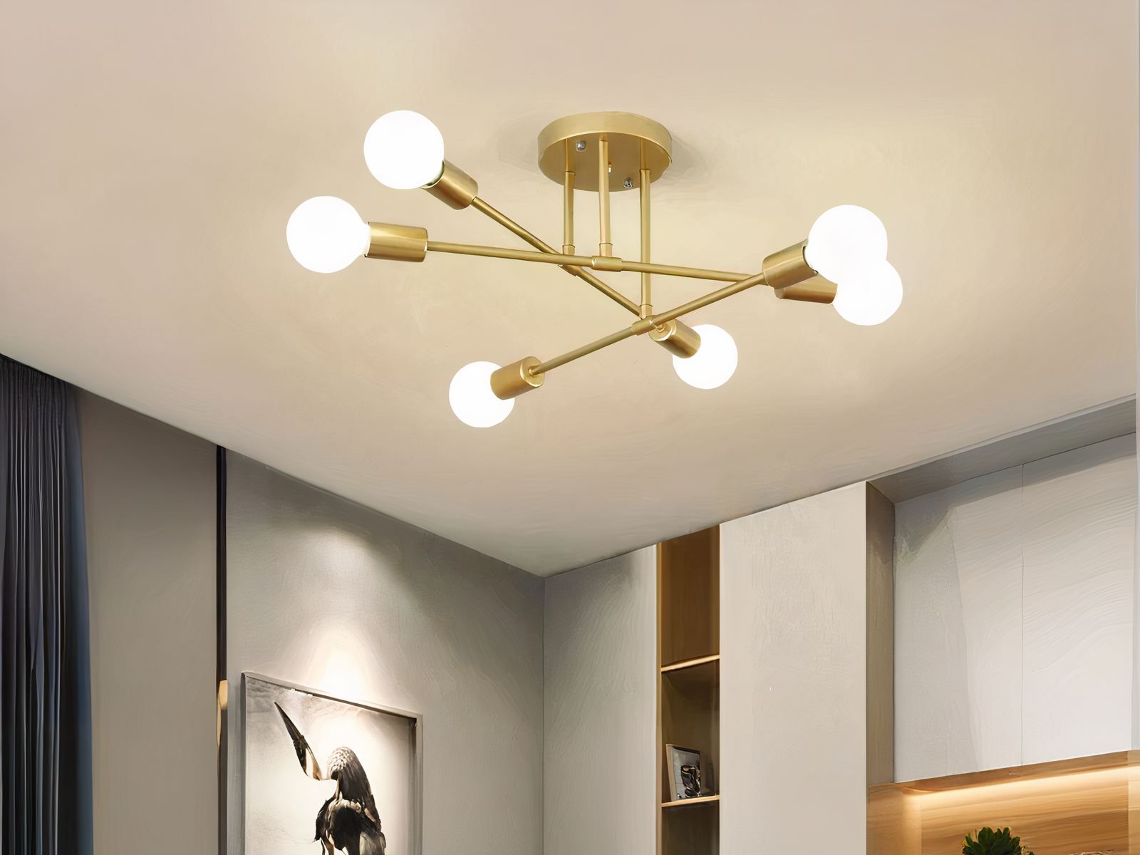 Plafonnier LED élégant au design moderne
