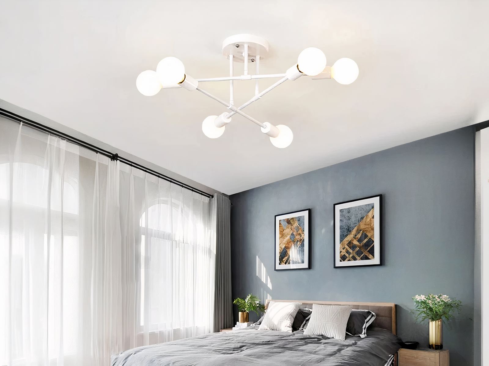 Plafonnier LED élégant au design moderne