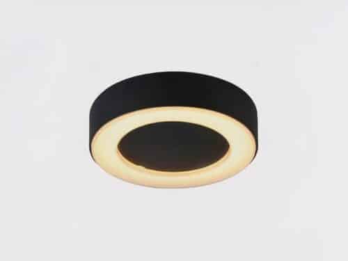 Plafonnier LED exterieur au design moderne et classe sur fond gris