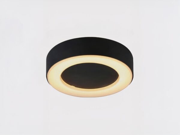 Plafonnier LED exterieur au design moderne et classe sur fond gris