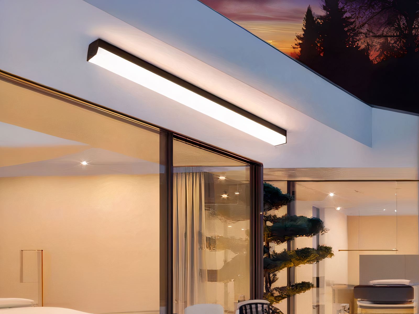 Plafonnier LED exterieur lumineux et durable