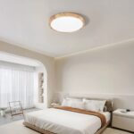 Plafonnier LED moderne facile à installer Plafonnier LED moderne facile à installer allumé dans une chambre