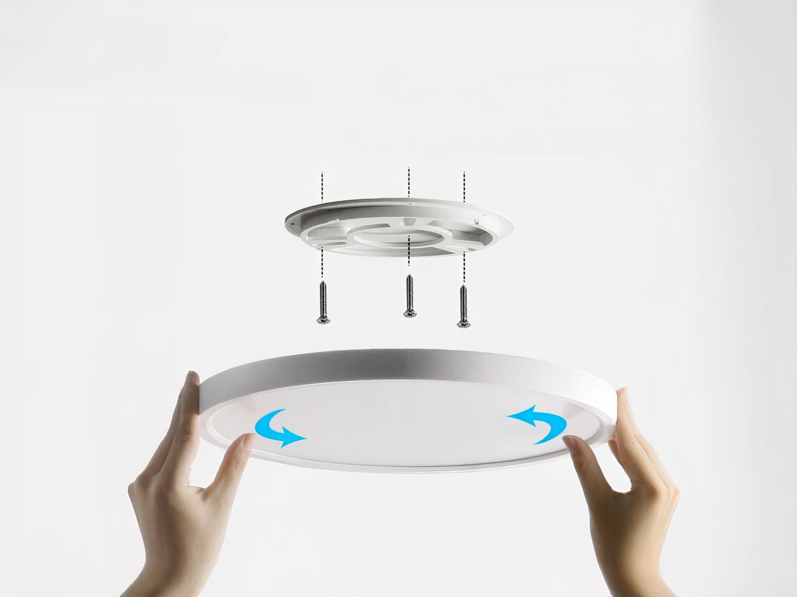 Plafonnier LED moderne facile à installer