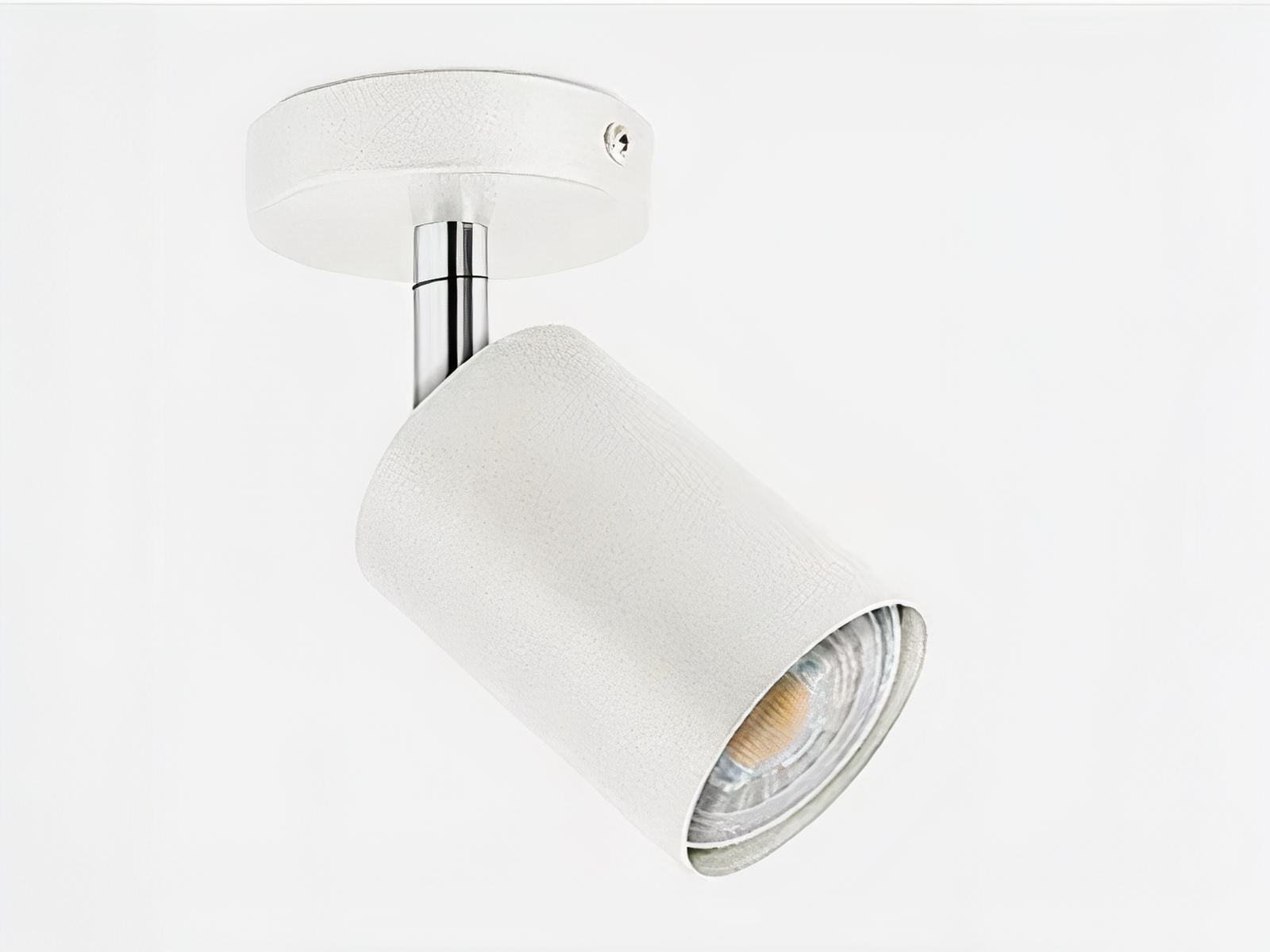 Projecteur LED blanc pour plafond sur fond gris