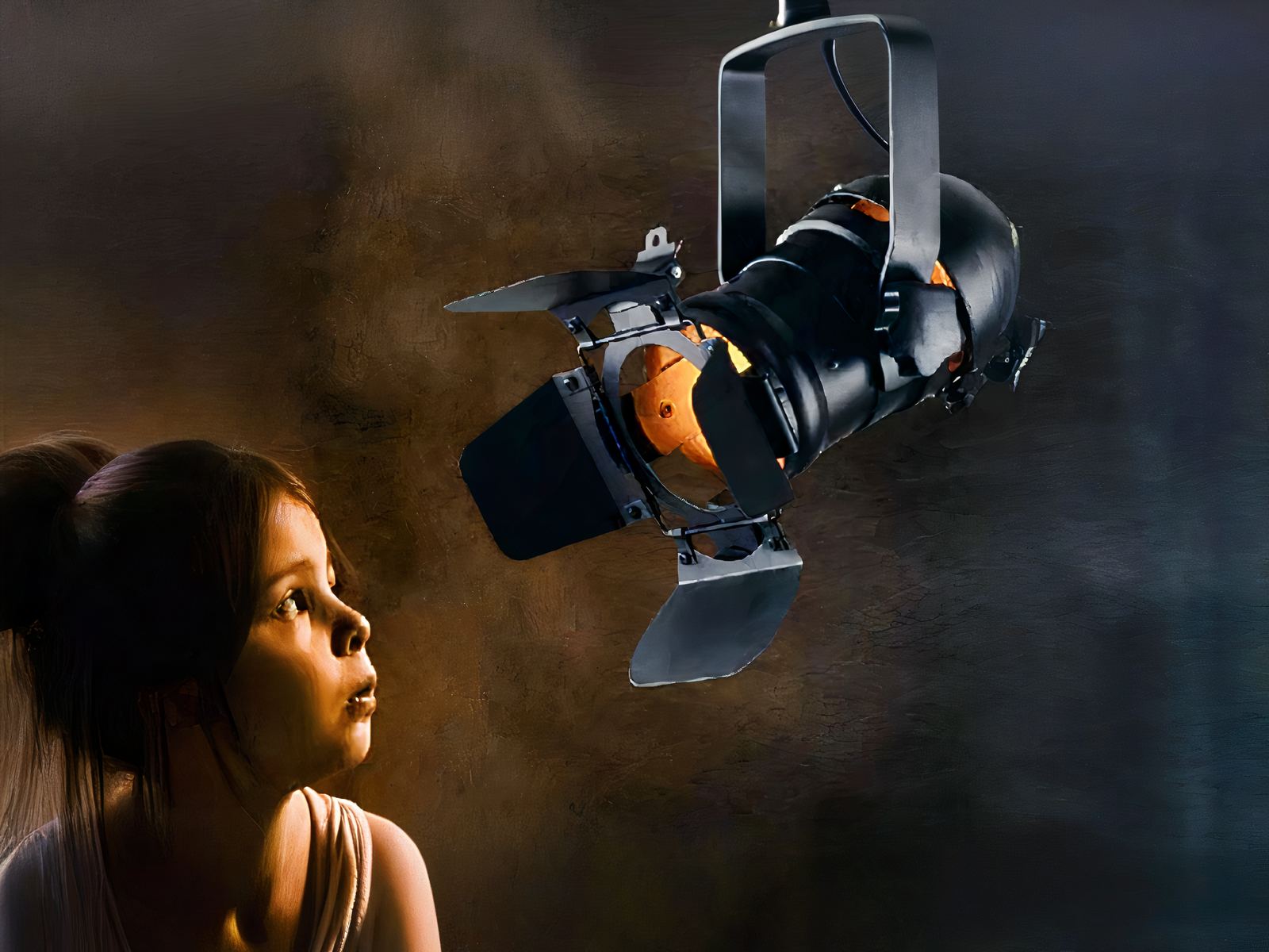 Projecteur LED de scène style rétro