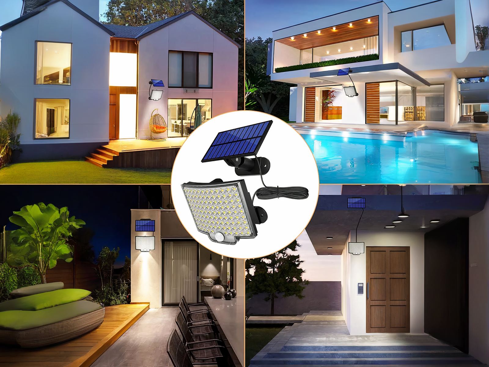 Projecteur LED solaire avec détecteur de mouvement