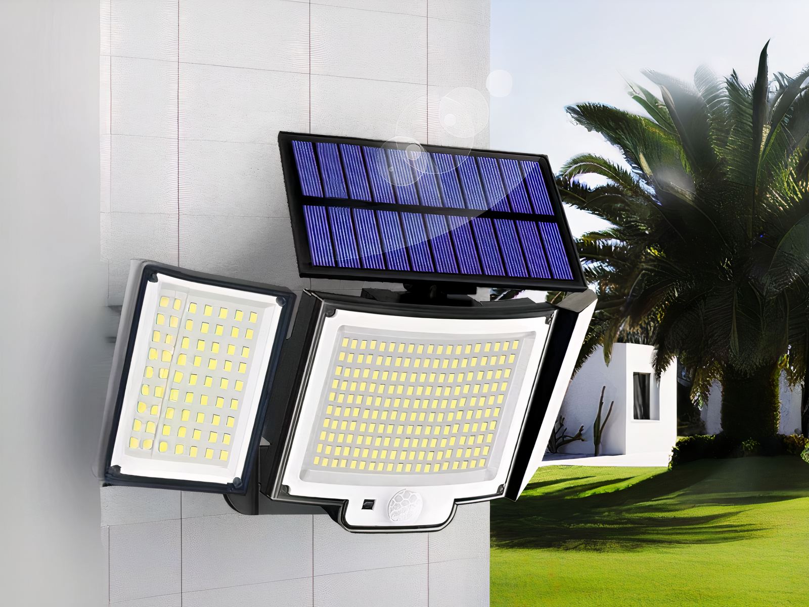 Projecteur LED solaire étanche et télécommandé