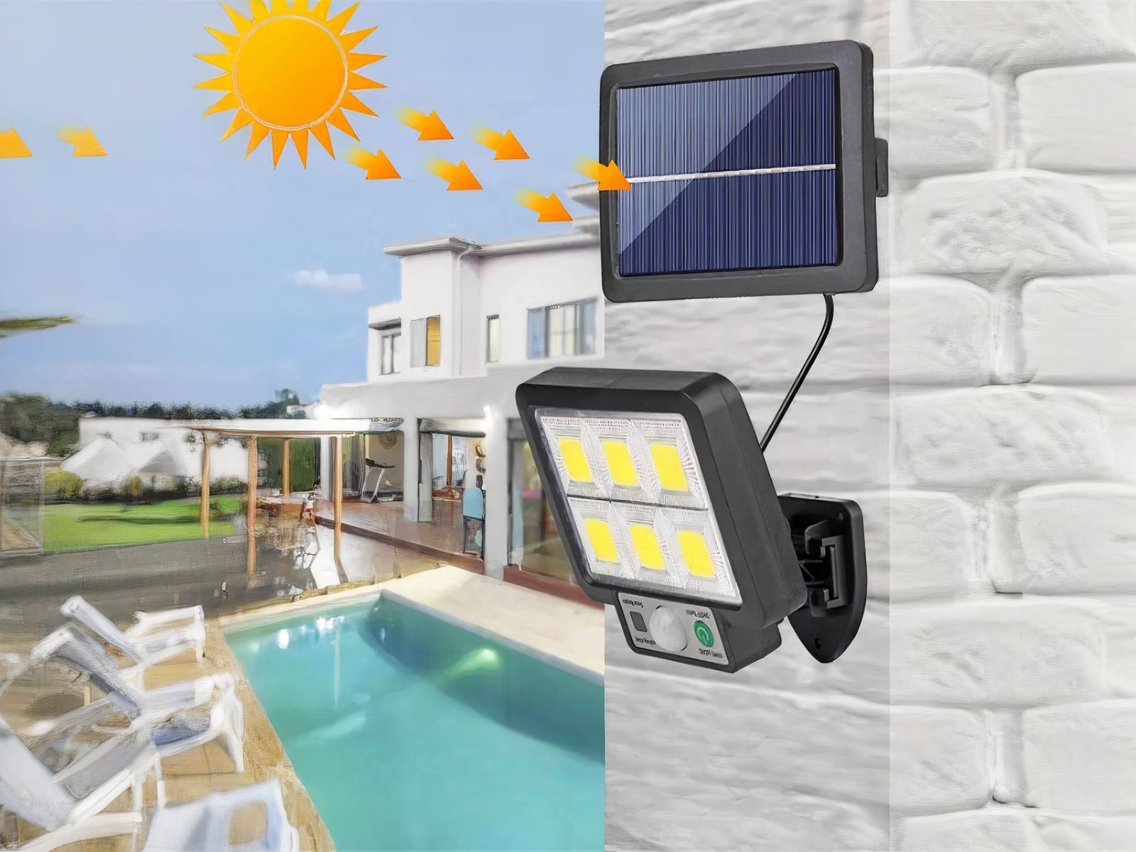 Projecteur LED solaire résistant et durable