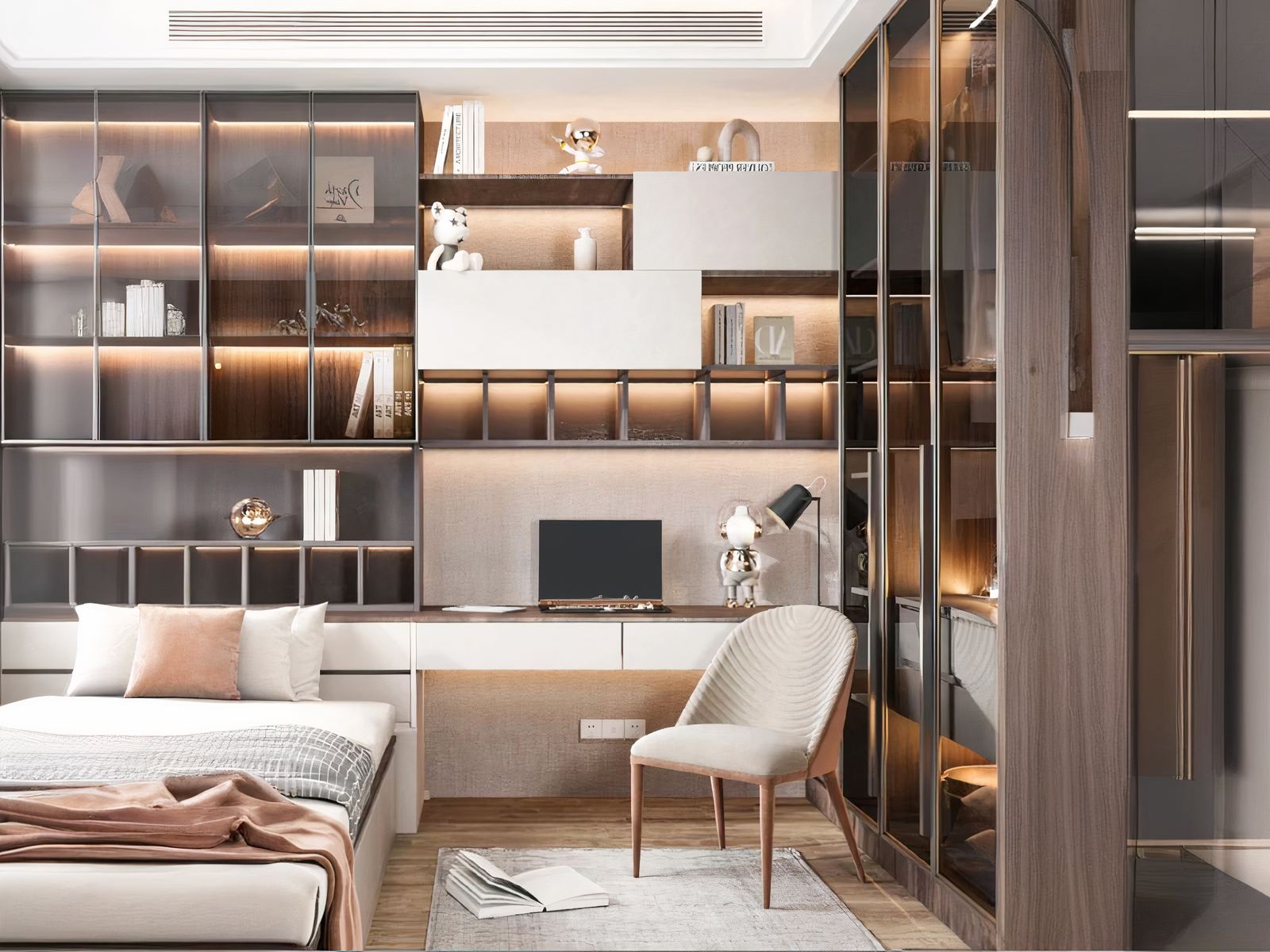 Réglette LED cuisine néon d’angle