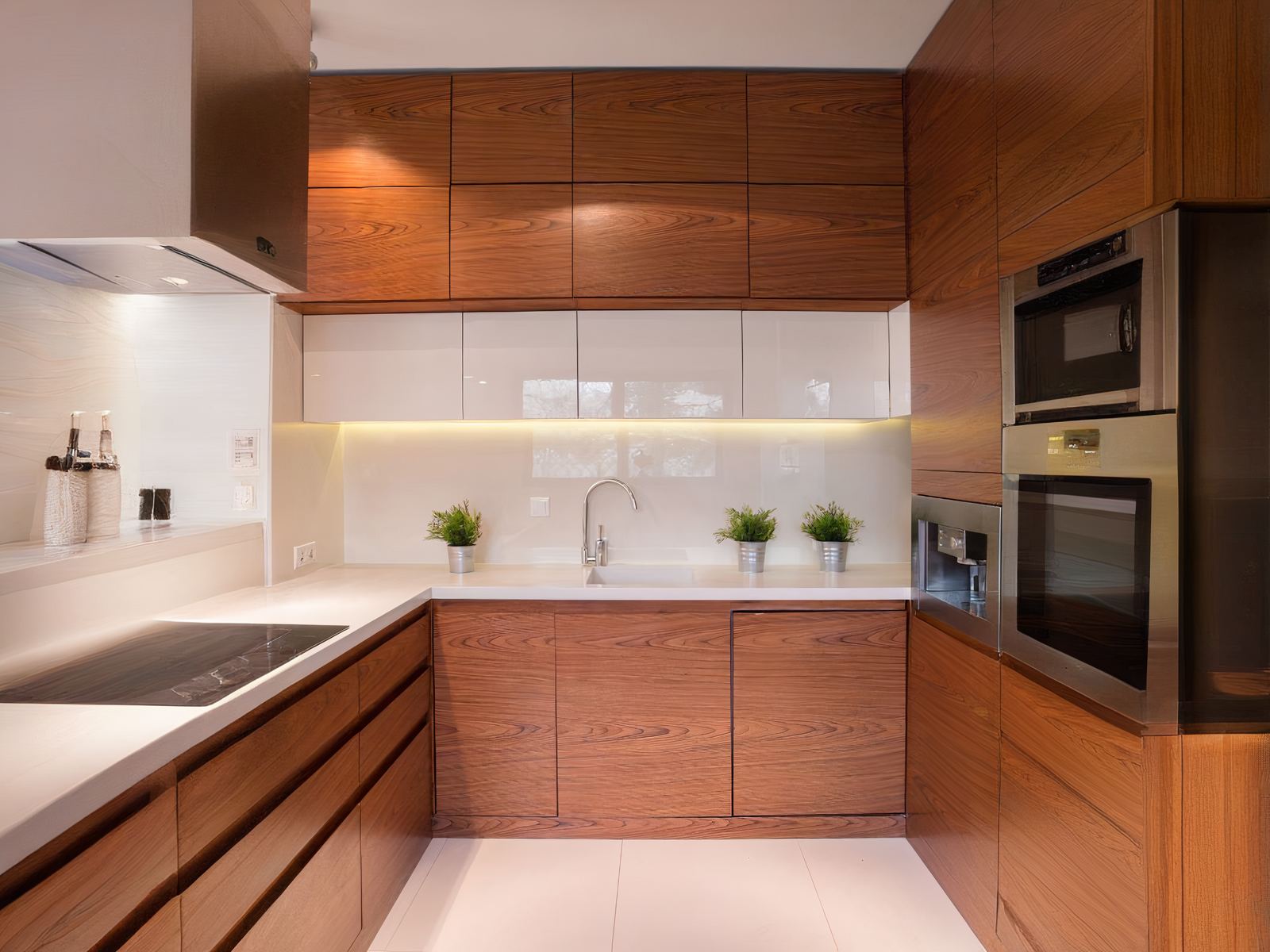 Réglette LED cuisine néon d’angle