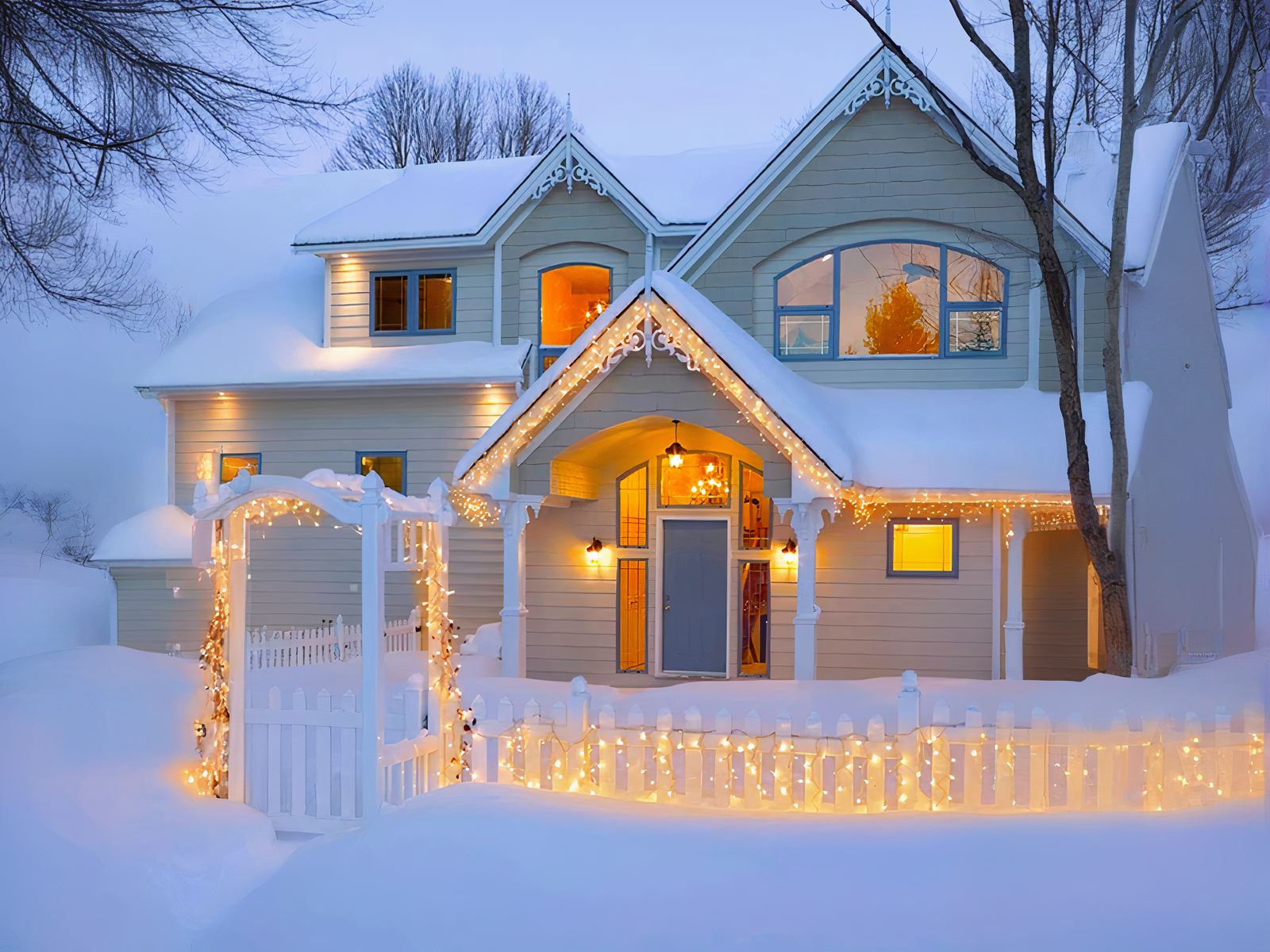 Rideau LED brillant de décoration extérieure