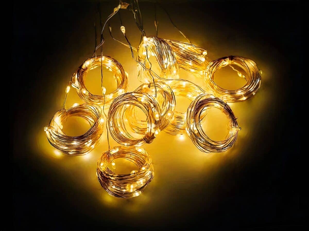 Rideau LED pour décoration de jardin