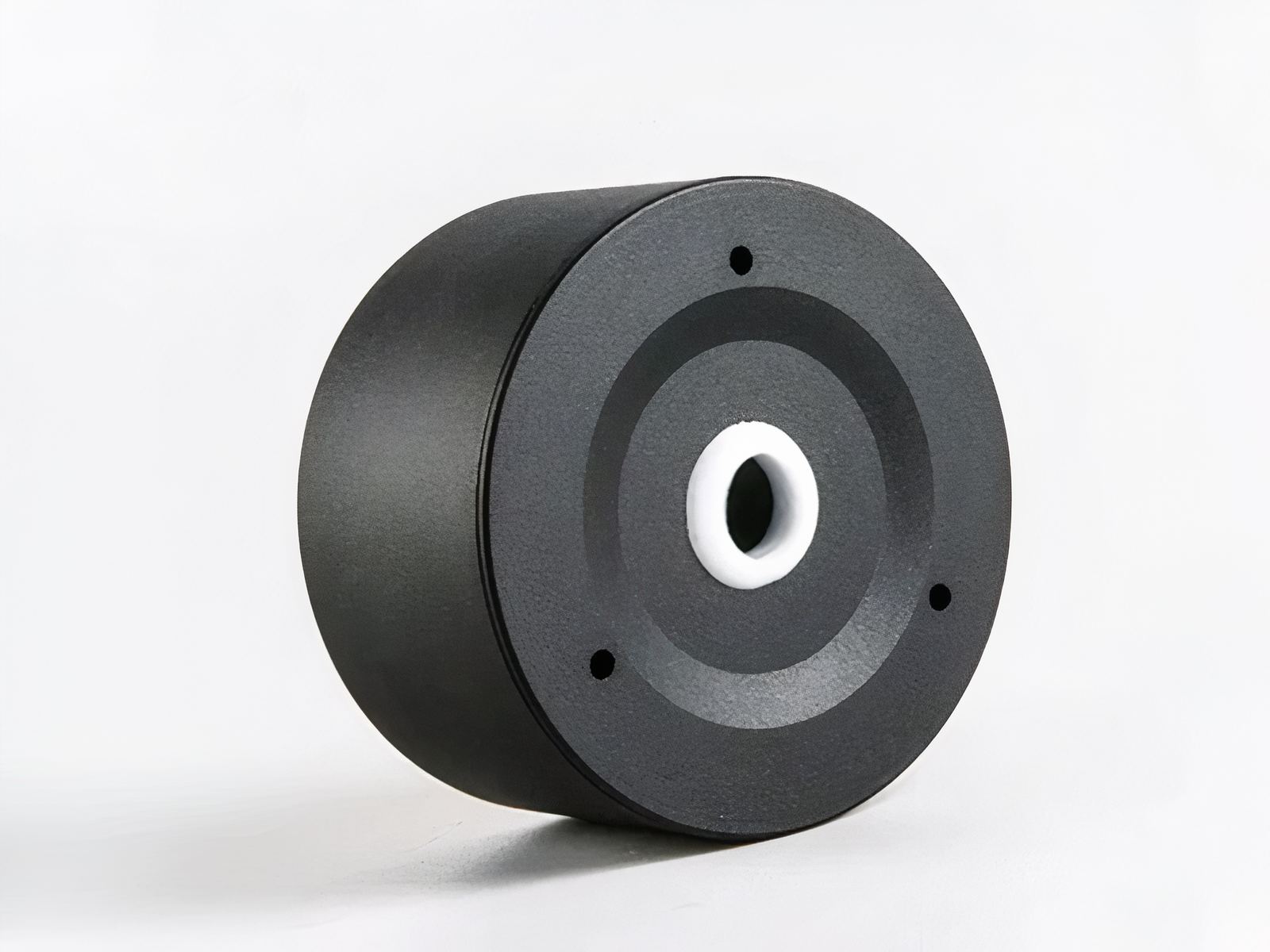 Spot LED plafond noir et rond avec lumière chaude