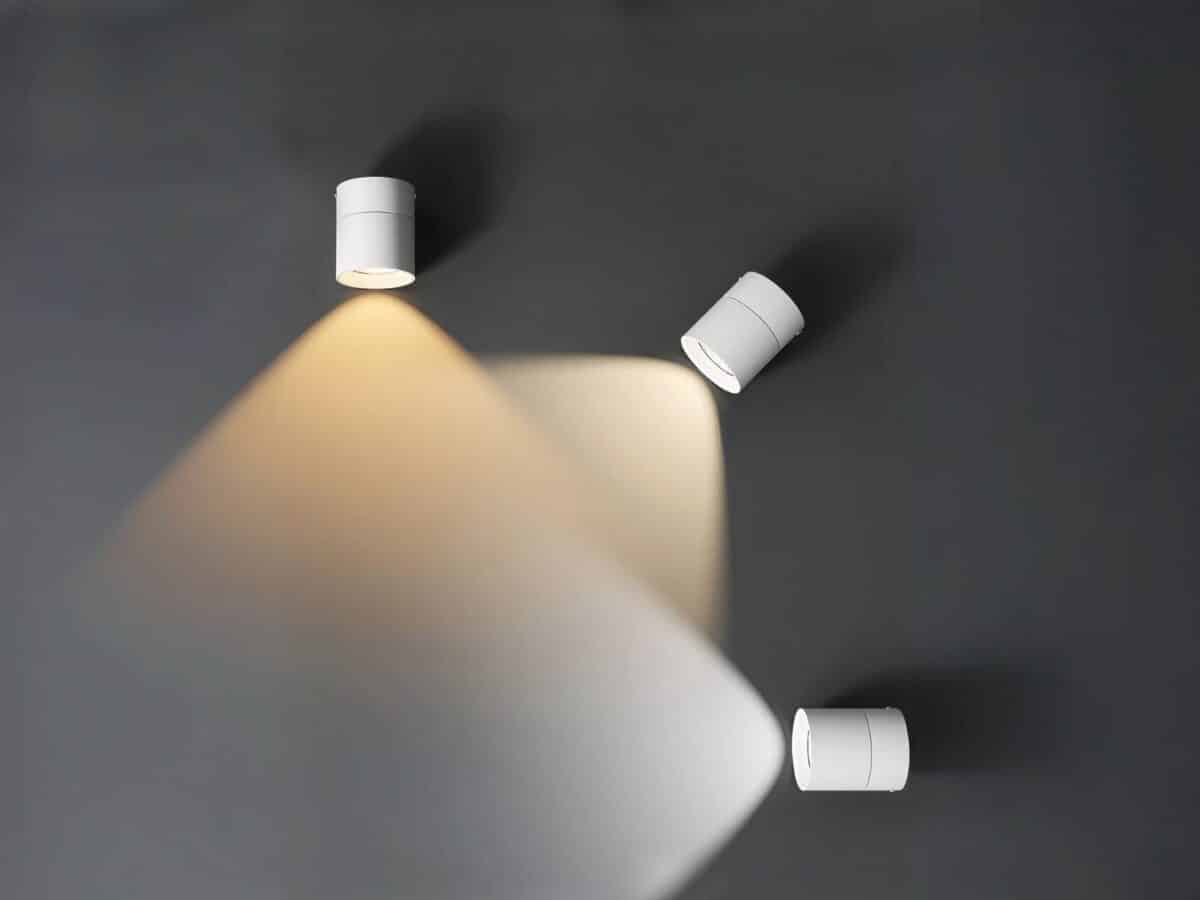 Spot LED plafond rotatif avec lumière variable