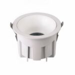 Spot LED salle de bain compact et anti-éblouissement Spot LED salle de bain compact et anti-éblouissement sur fond blanc