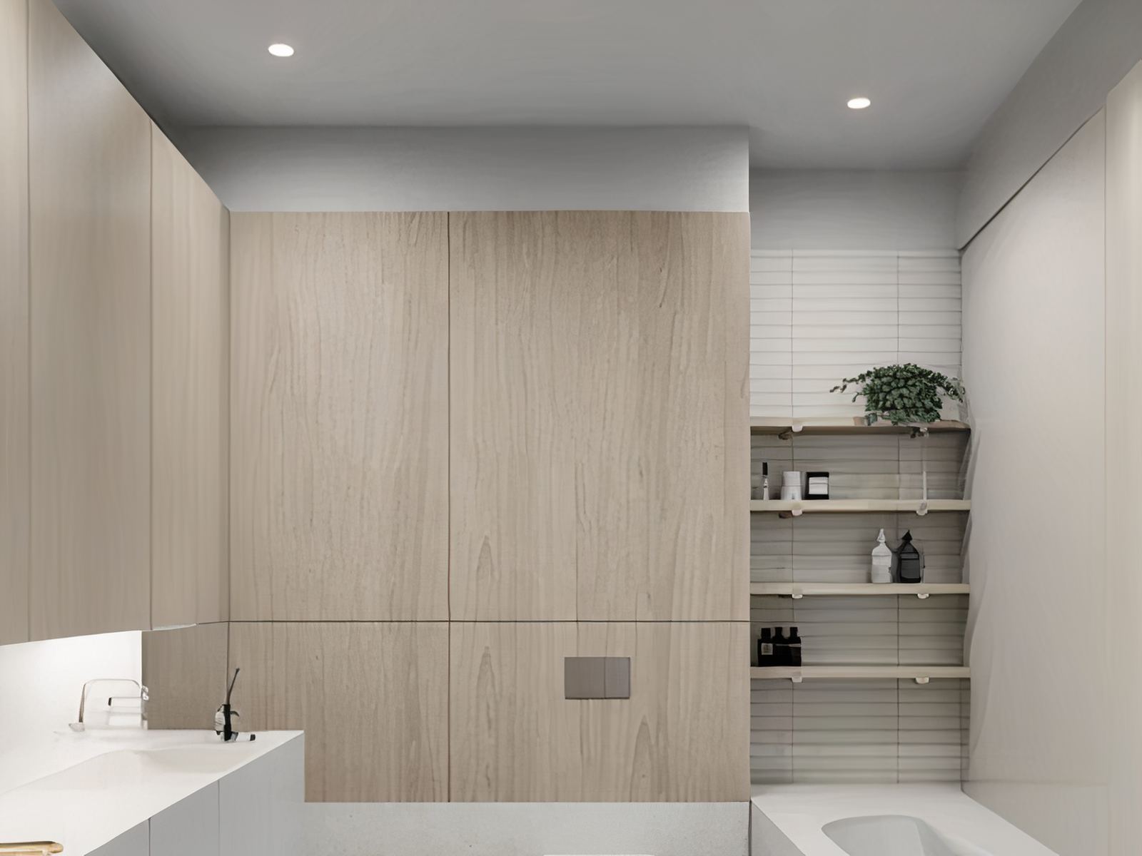 Spot LED salle de bain compact et anti-éblouissement