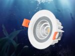 Spot LED salle de bain encastrable et rond