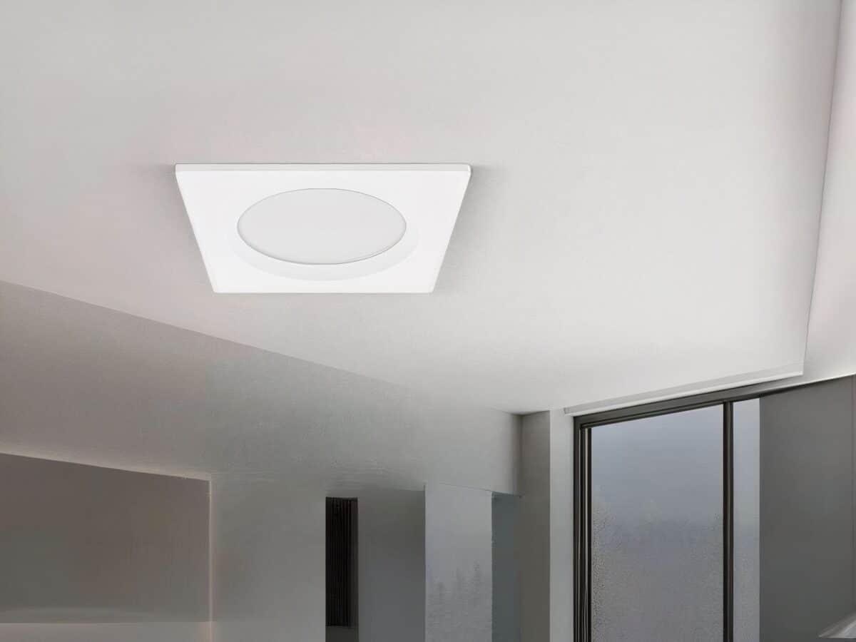 Spot LED salle de bain imperméable et carré