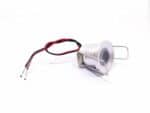 Spot LED salle de bain miniature et durable sur fond gris et blanc