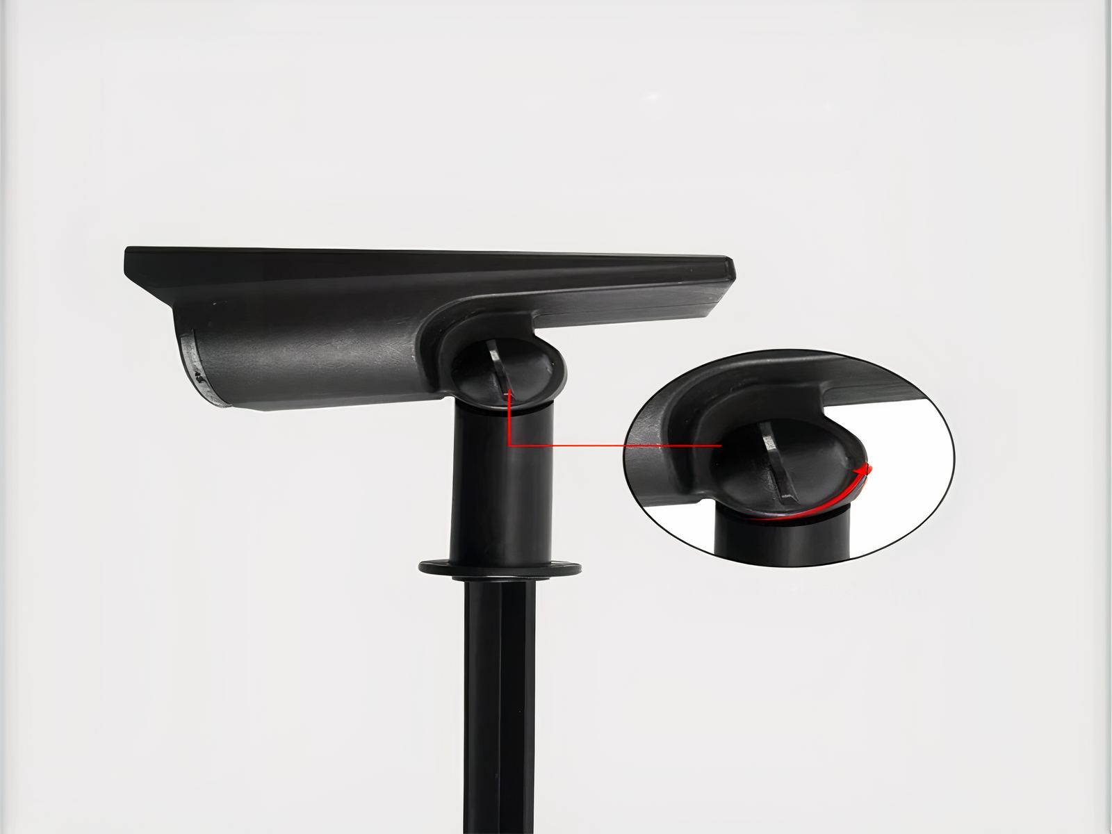 Spot LED solaire noir ajustable et design