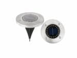 Spot LED solaire pratique et facile à installer sur fond blanc