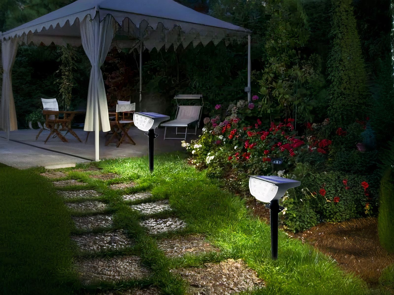 Spot LED solaire puissant et polyvalent