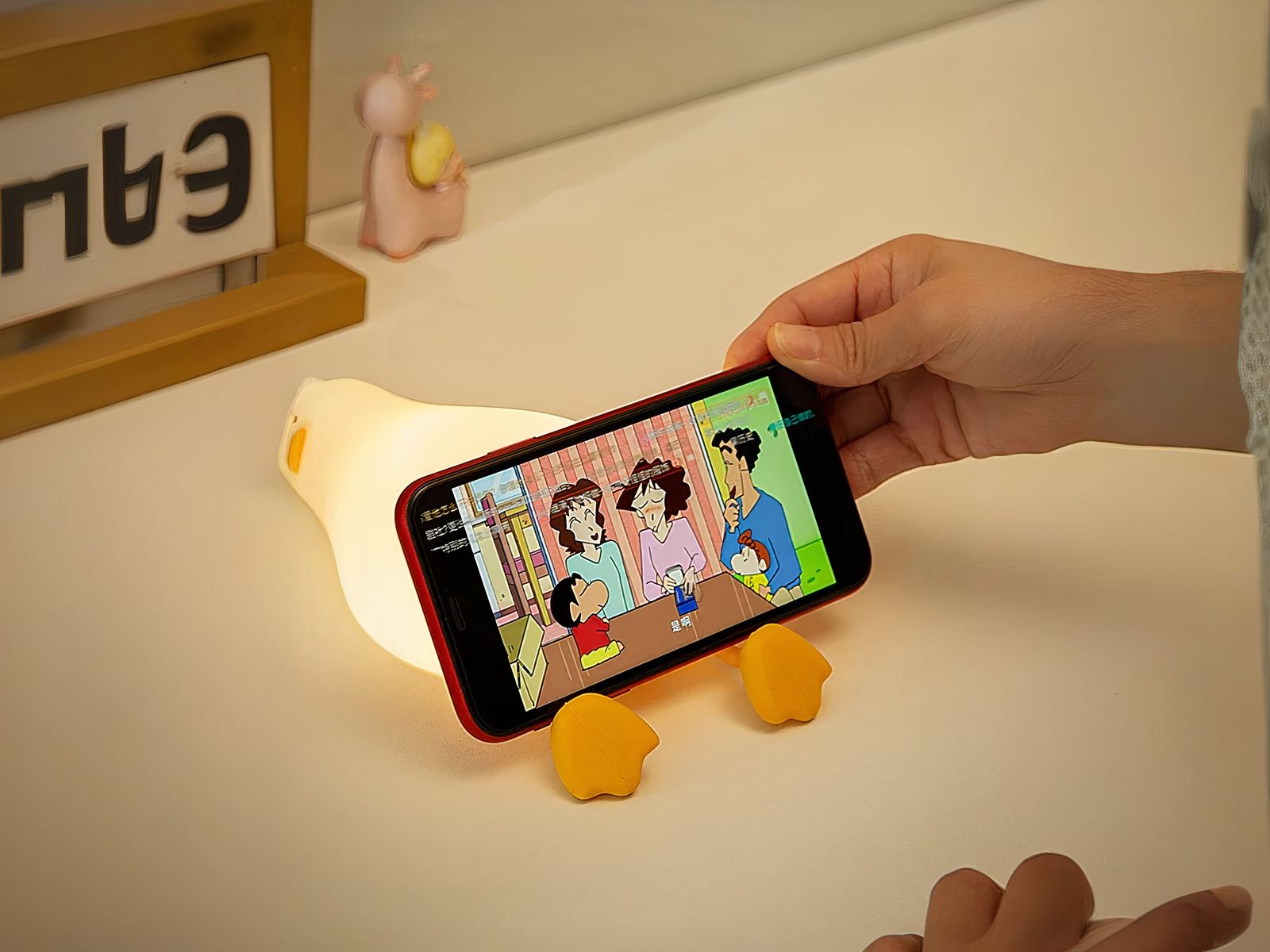 Veilleuse LED amusante en forme de canard