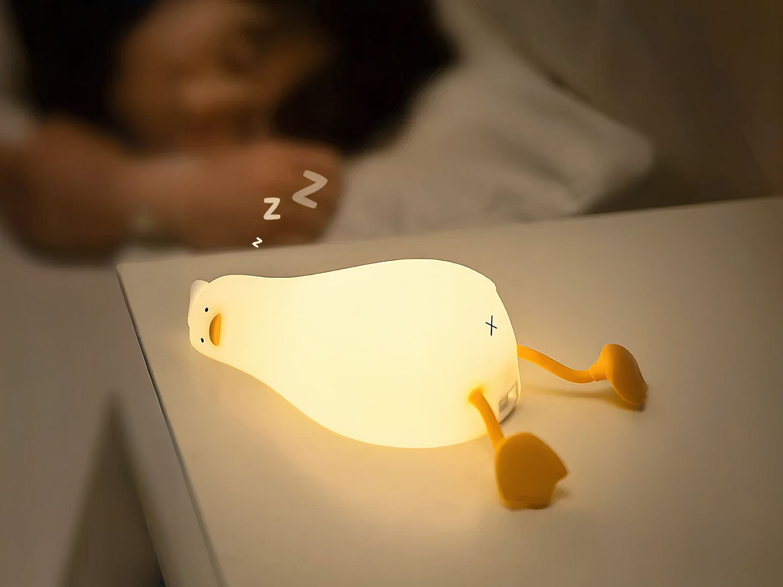 Veilleuse LED amusante en forme de canard