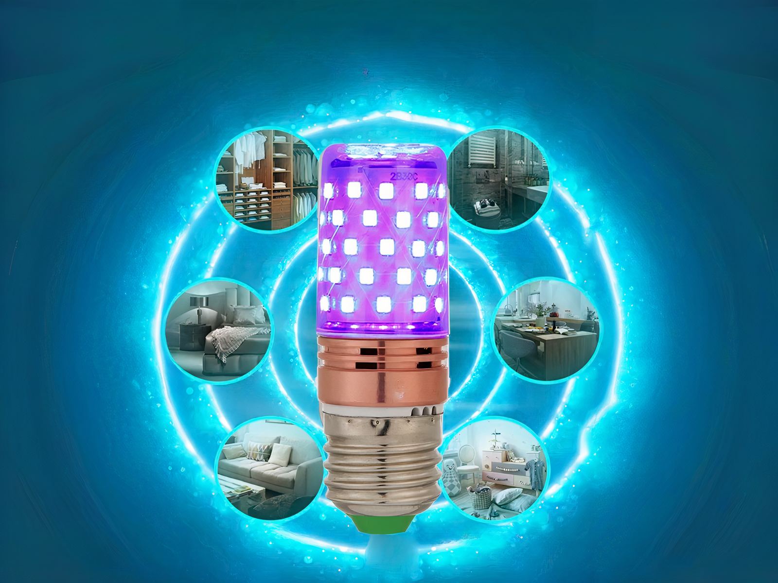 Ampoule LED E27 de désinfection ultraviolette