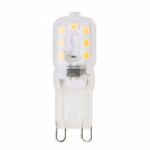 Ampoule LED G9 lumière froide Ampoule LED G9 lumière froide sur fond blanc