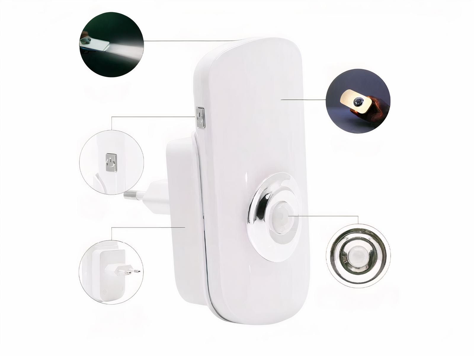 Lampe LED rechargeable design avec détecteur Lampe LED rechargeable design avec détecteur – Image 4